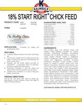 18% All Natural Start Right Chick Crumbles - 25 lb