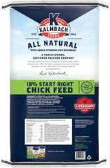 18% All Natural Start Right Chick Crumbles - 25 lb