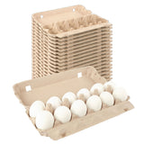 12-Egg Carton (1x12) - Natural Pulp, Flat Blank Top