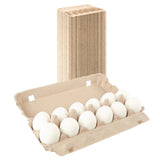 12-Egg Carton (1x12) - Natural Pulp, Flat Blank Top