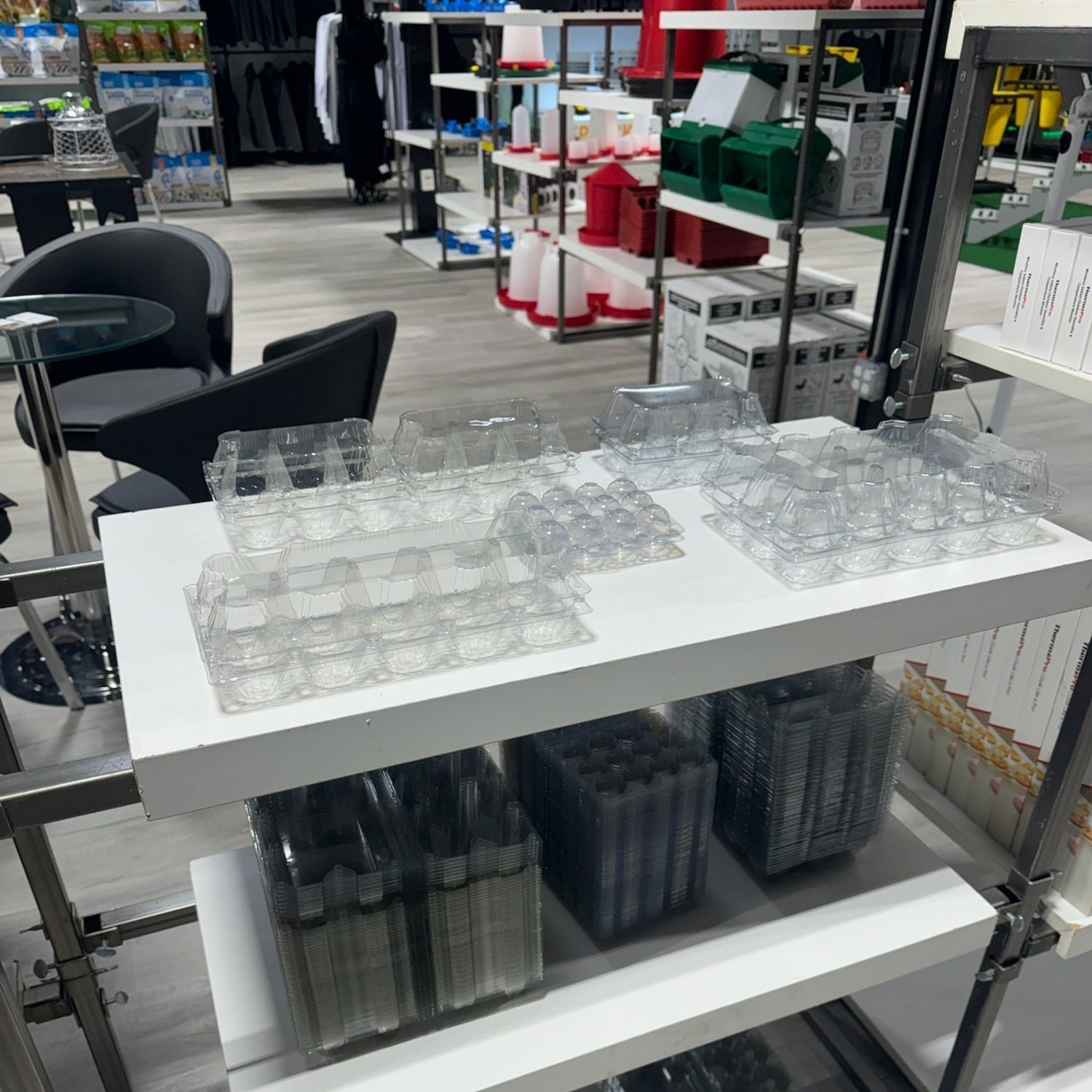12-Egg Cartons - Clear Plastic