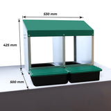 EggHouse Galvanized Nesting Box (Up to 20 Birds)