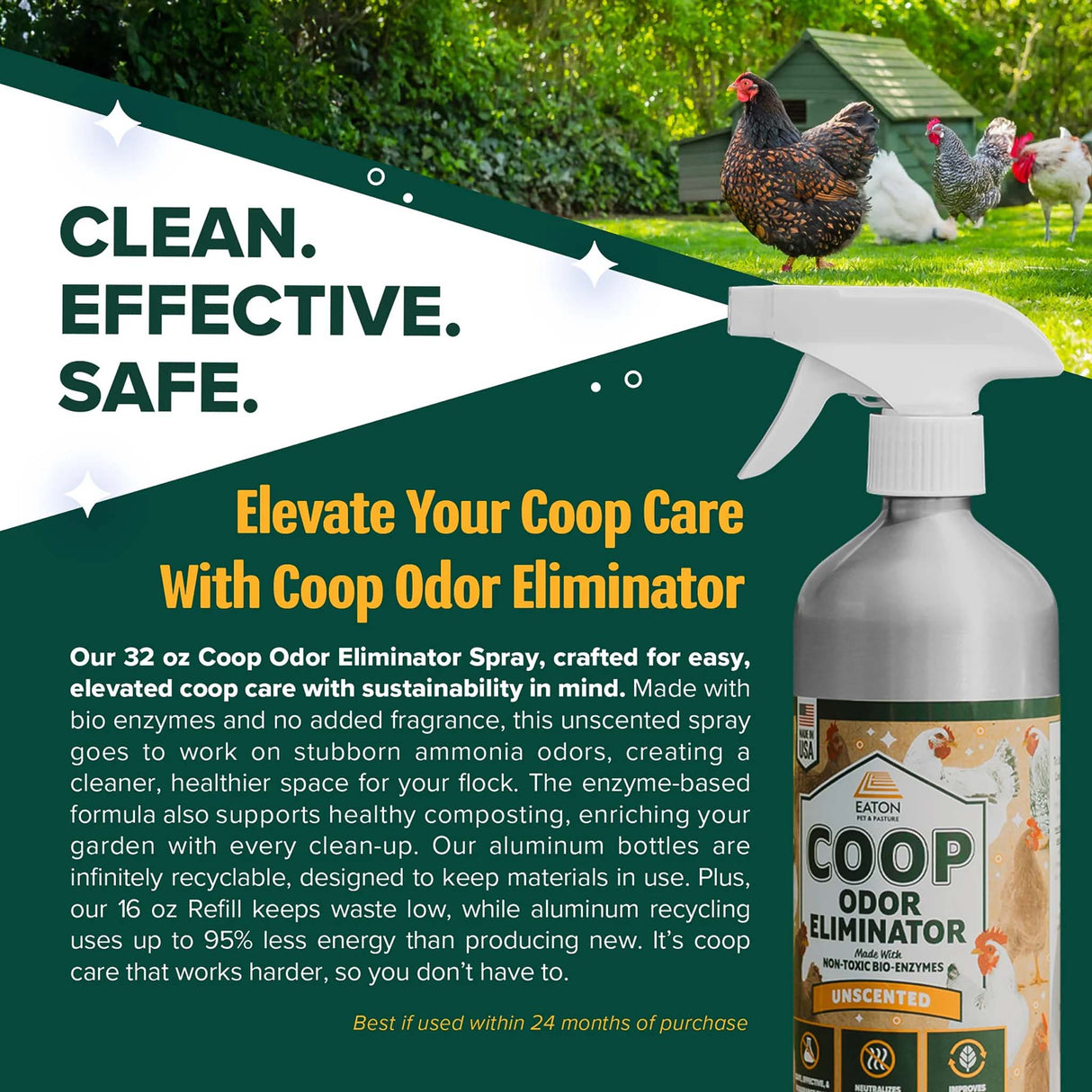 Coop Odor Eliminator Spray 32oz
