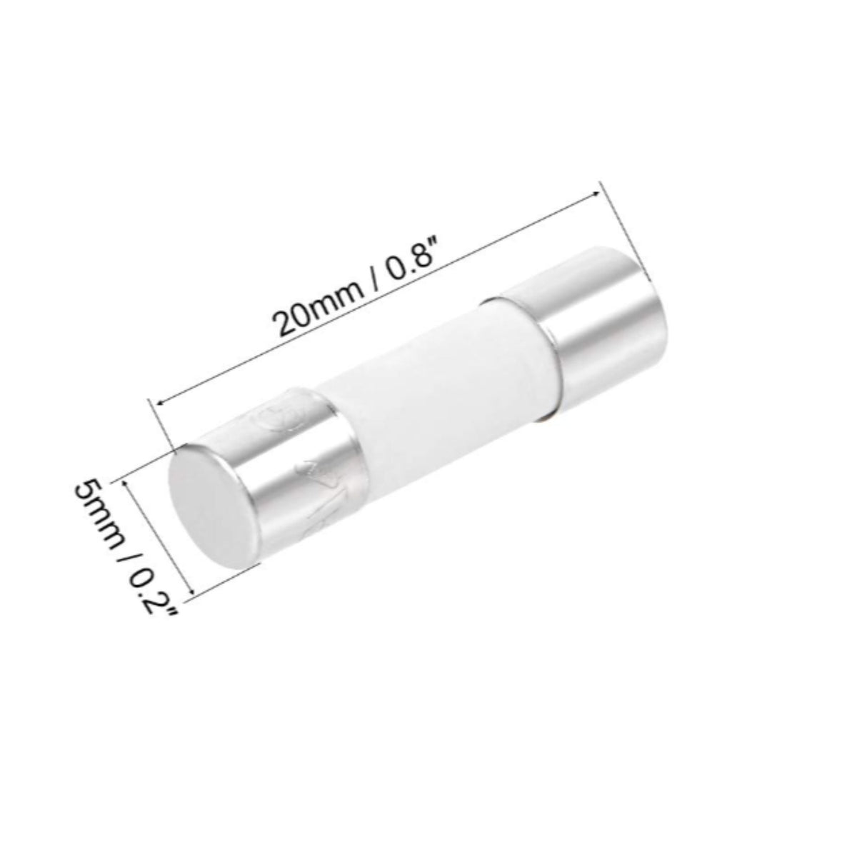 Ceramic Fuse - Fast Blow 5x20MM 5AMP (Main Fuse & Turner System) - Fits HB and T Incubators