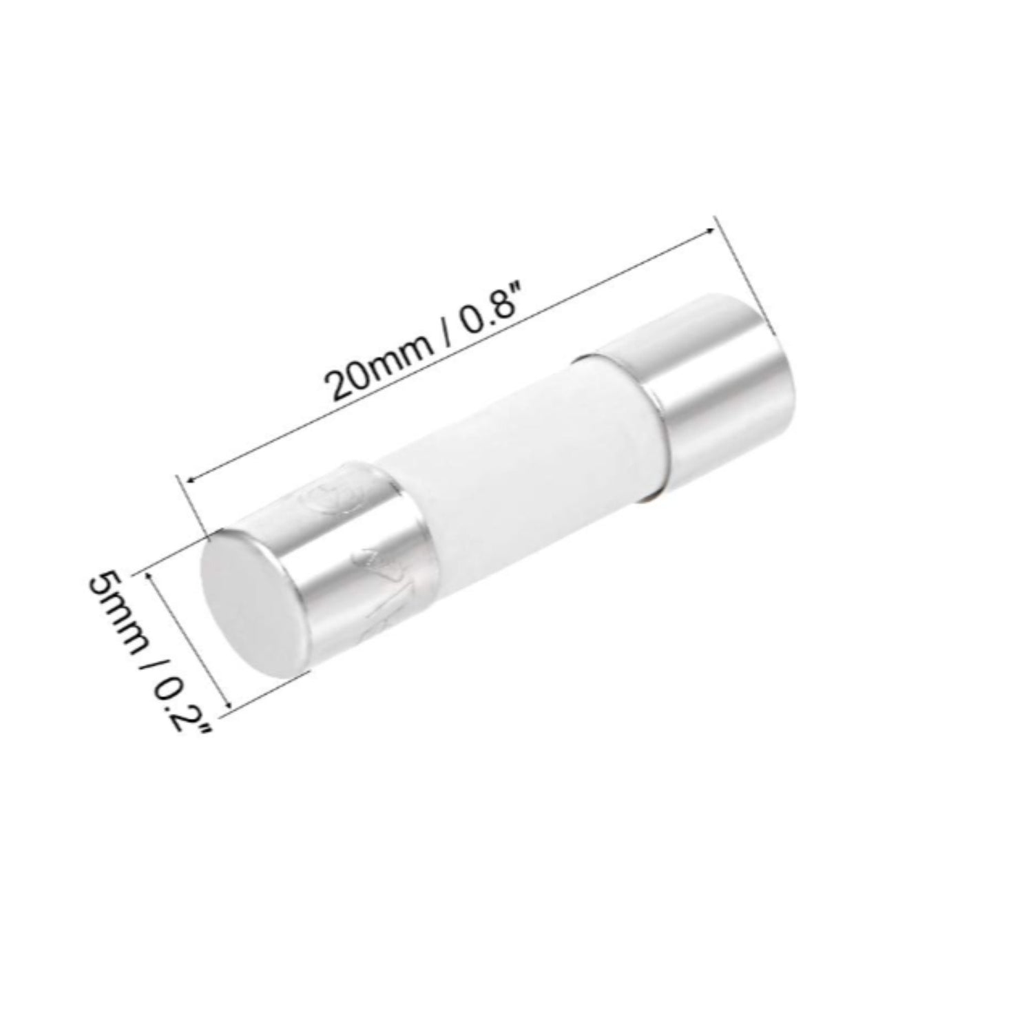 Ceramic Fuse - Fast Blow 5x20MM 5AMP (Main Fuse & Turner System) - Fits HB and T Incubators