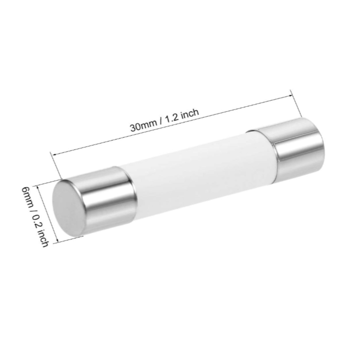 Ceramic Fuse - Fast Blow 6x30MM 20AMP (Heater System) - Fits T Incubators