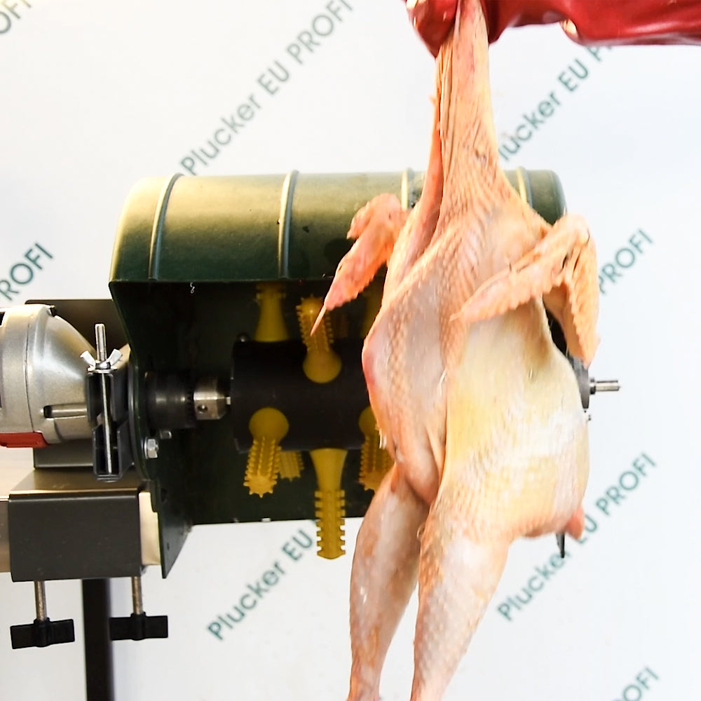 Drill Feather Plucker Attachment with Desk and Wall Mount