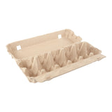 12-Egg Carton (1x12) - Natural Pulp, Flat Blank Top