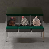 EggHouse Galvanized Nesting Box (Up to 30 Birds)