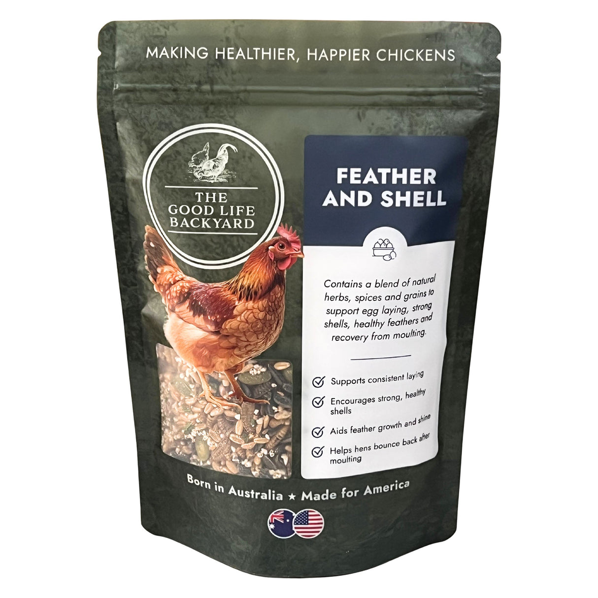 Feather and Shell - Calci-Protein Blend (Chicken Feed Additive)