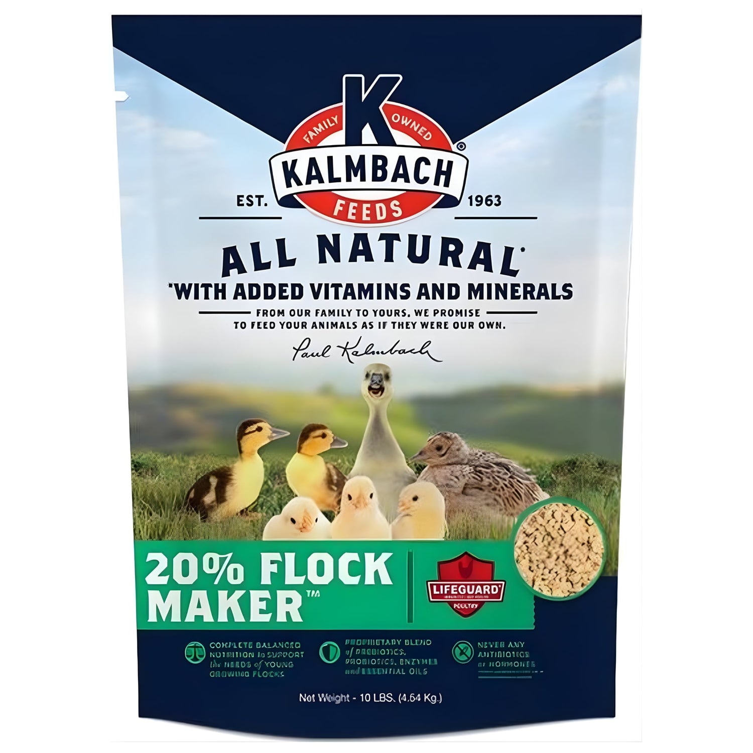 20% ALL Natural FLOCK MAKER Crumbles - 10 lb