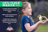 20% ALL Natural FLOCK MAKER Crumbles - 10 lb