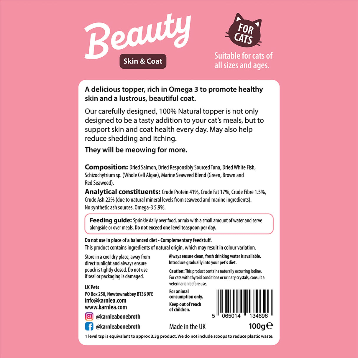 Beauty - Skin & Coat for Cats 3.5 oz
