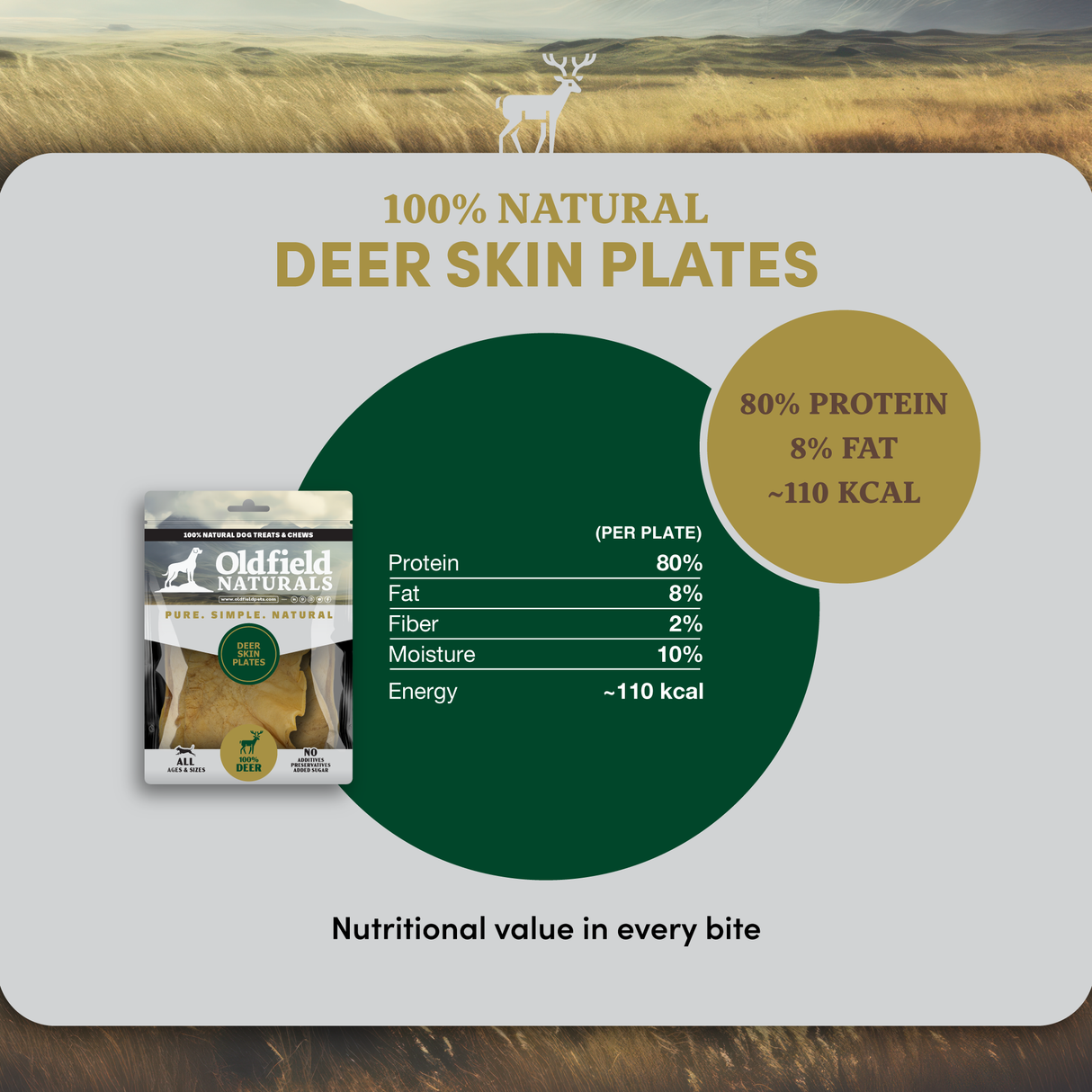 Deer Skin Strips - Dog Treats