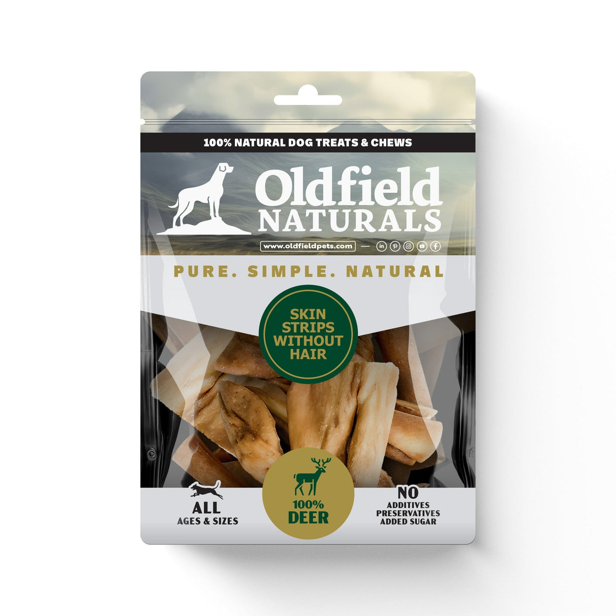 Deer Skin Strips - Dog Treats