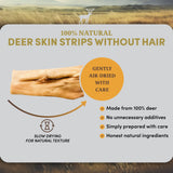 Deer Skin Strips - Dog Treats