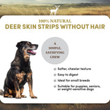 Deer Skin Strips - Dog Treats