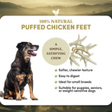 Puffed Chicken Feet - Dog Treats