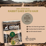 Rabbit Ears with Hair - Dog Treats (4 lb 6 oz)