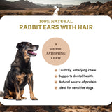 Rabbit Ears with Hair - Dog Treats (4 lb 6 oz)