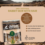 Rabbit Skin with Hair - Dog Treats