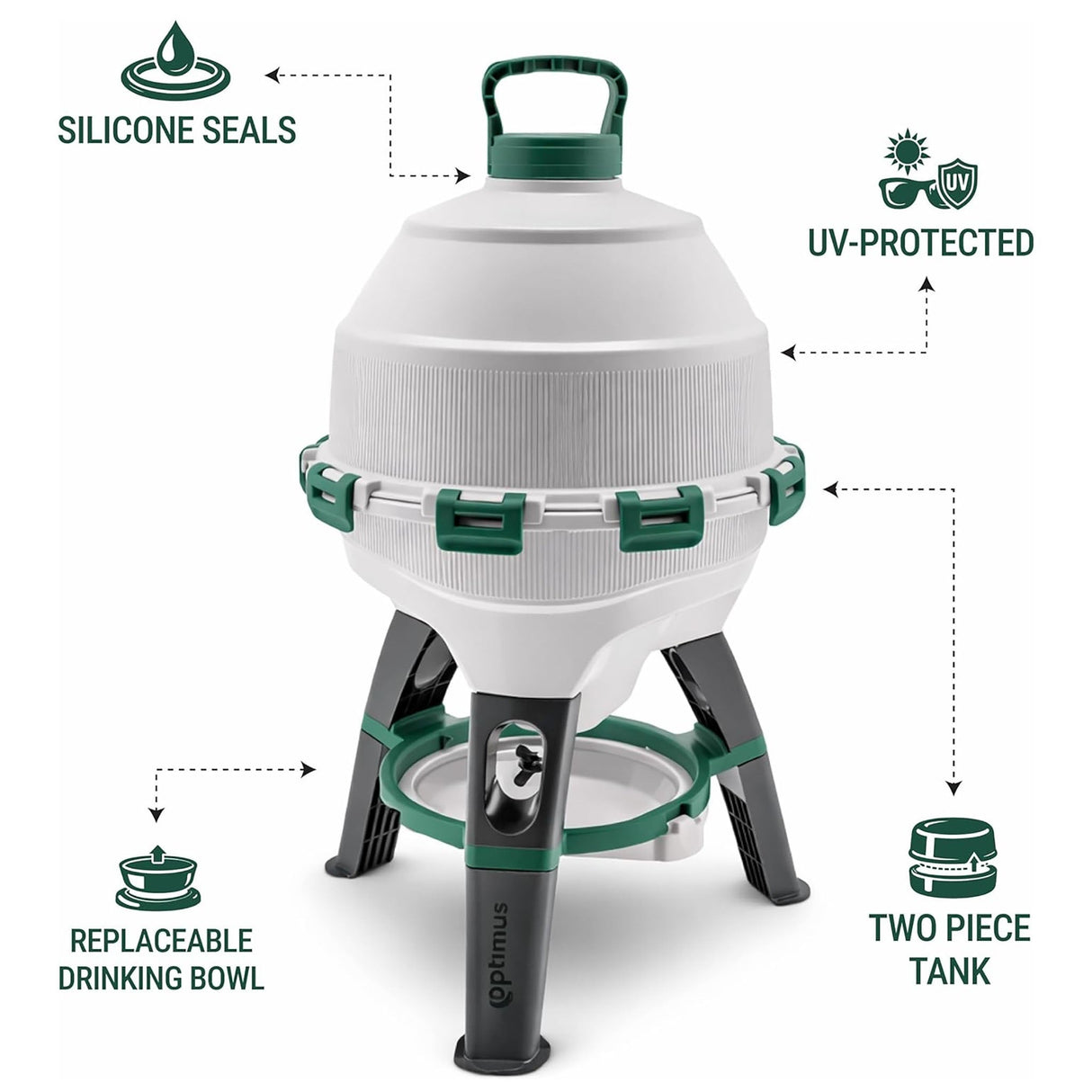 Optimus Poultry Drinker - 6 Gallon