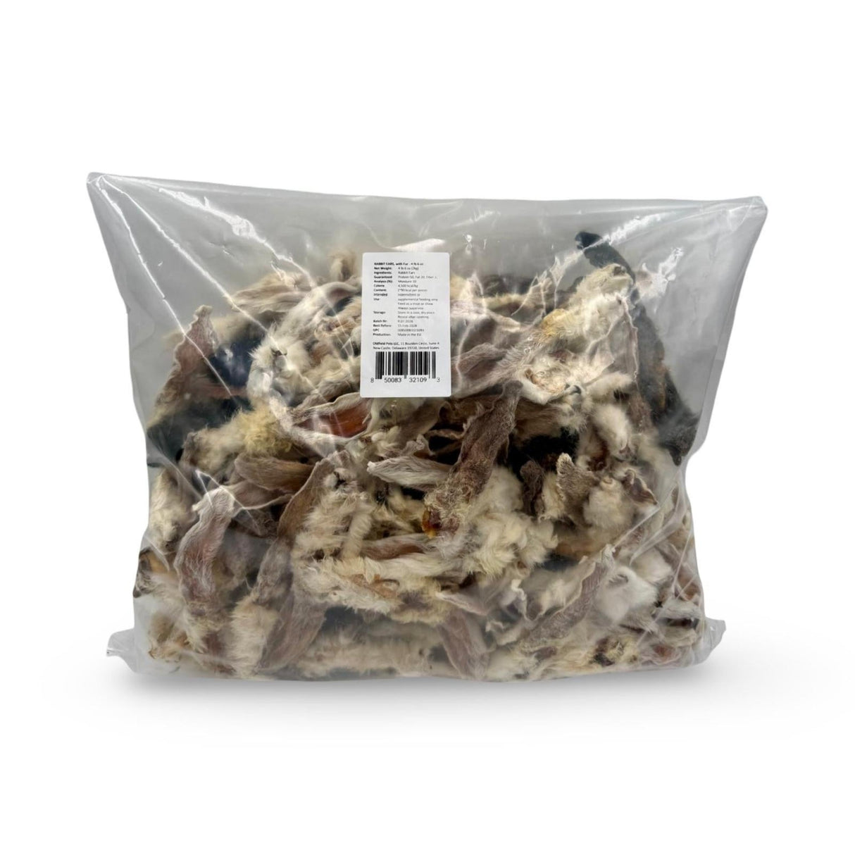 Rabbit Ears with Hair - Dog Treats (4 lb 6 oz)