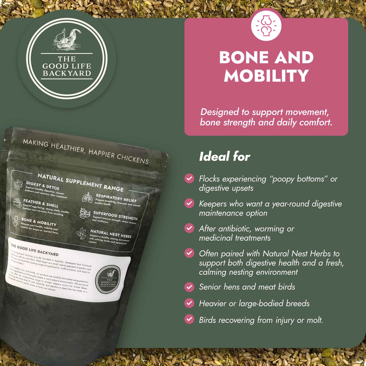 Bone and Mobility - Joint & Bone Support (Chicken Feed Additive)