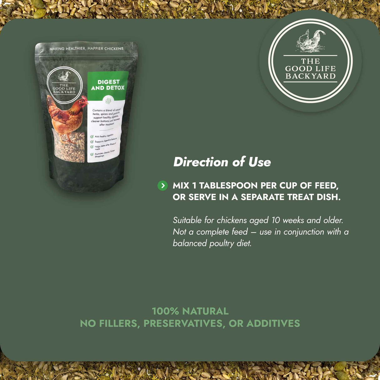 Digest & Detox - Gut Health Blend (Chicken Feed Additive)