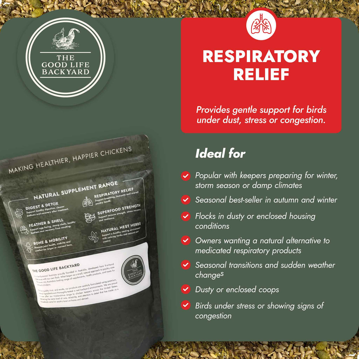 Respiratory Relief - Spice Blend (Chicken Feed Additive)