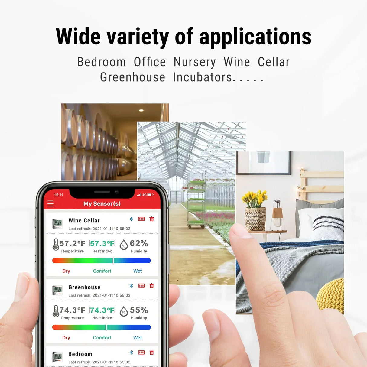 ThermoPro Bluetooth Indoor Humidity & Temperature Monitor - TP357