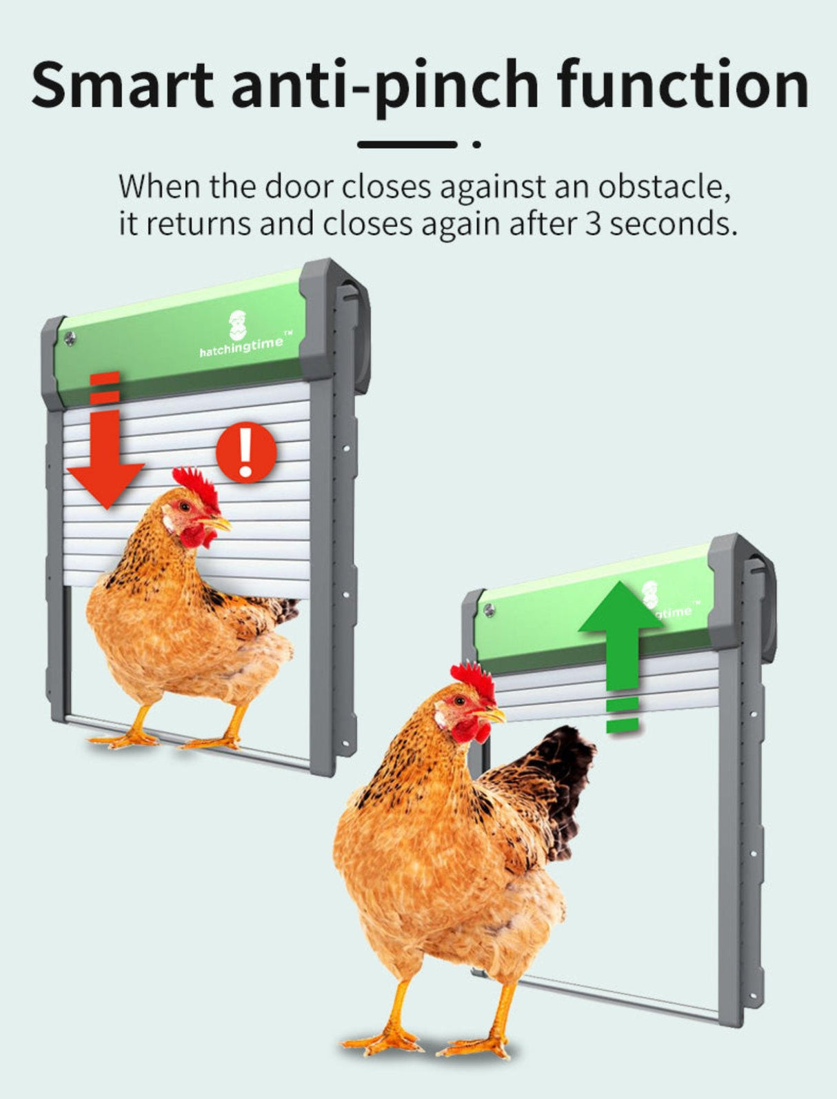 Sungate Solar Powered Automatic Chicken Coop Door with Remote